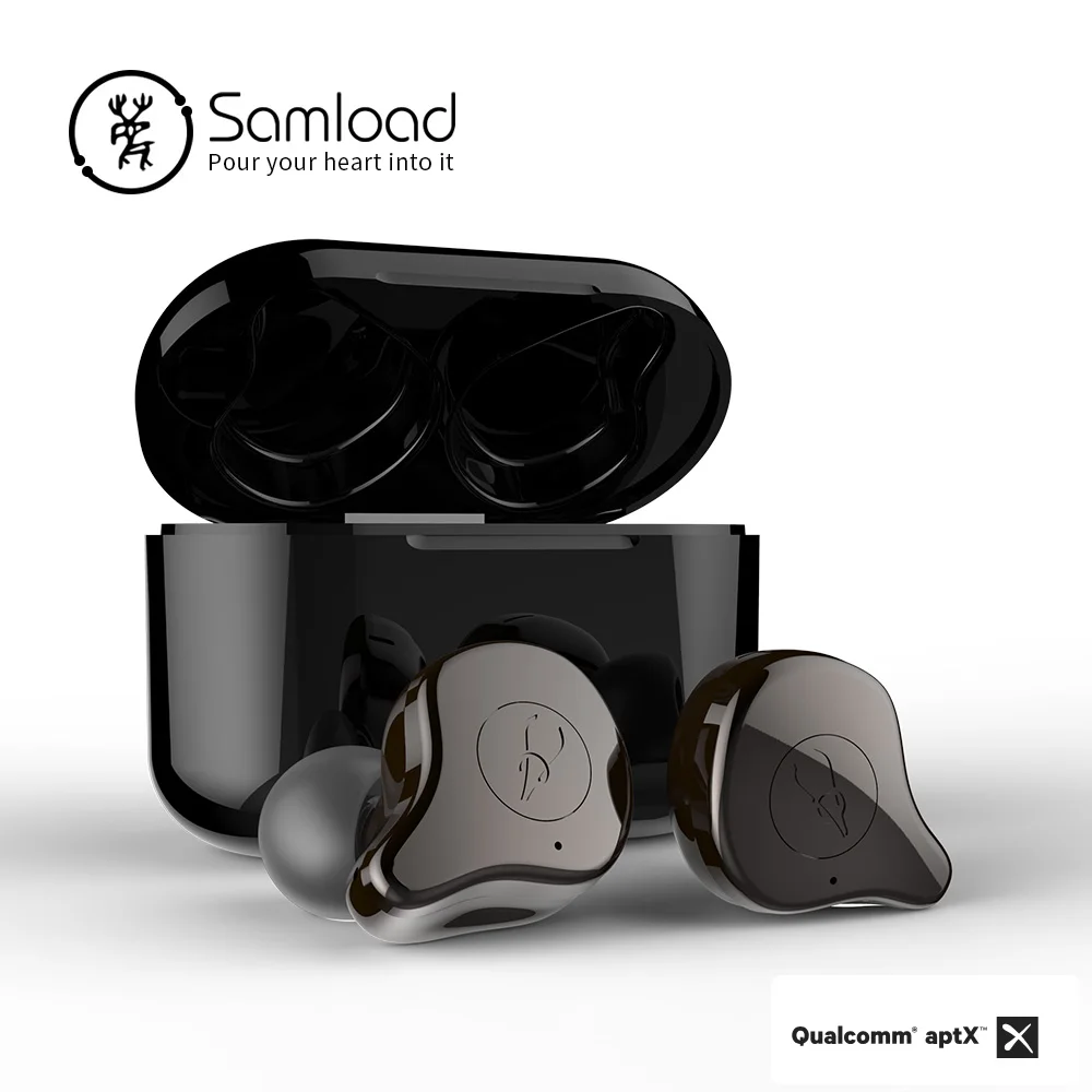 image show Настоящие Беспроводные наушники с глубоким басом, наушники Bluetooth 5,0, наушники с поддержкой Apt-x, наушники с CVC, шумоочистка для iOS Android - Цвет: image show
