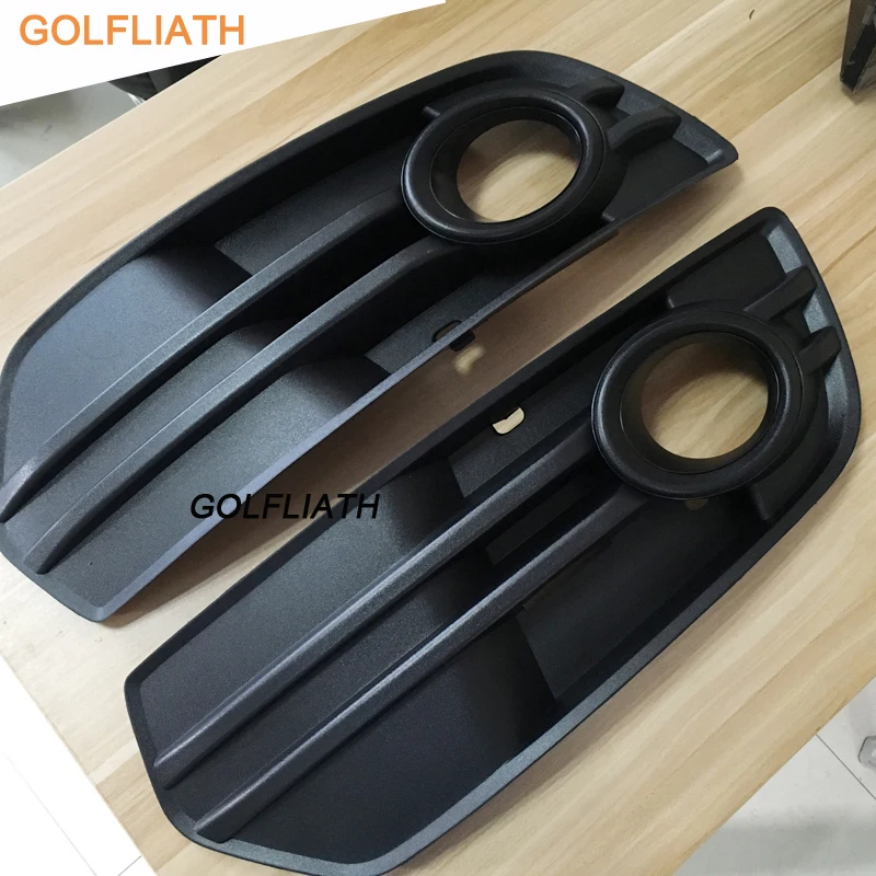 GOLFLIATH одна пара грили переднего бампера для 2009 2010 2011 Audi Q5 ABS пластик матовый черный