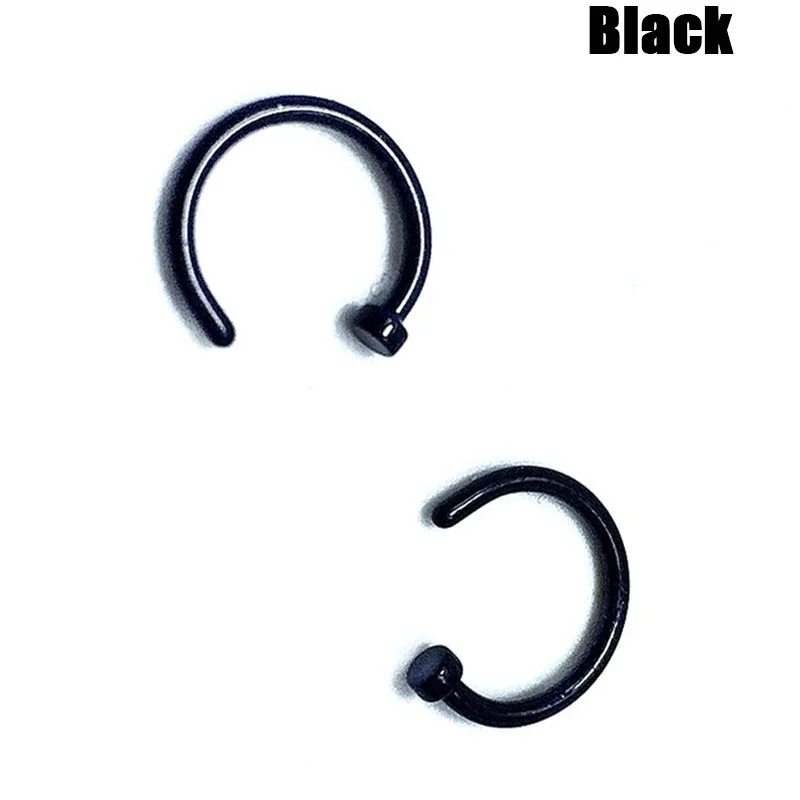 10/50 шт 8 мм кольцо для носа поддельные пирсинг клип на тело ювелирные изделия