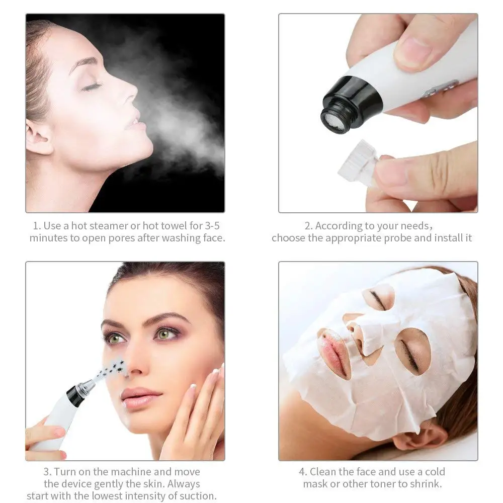 

Electric Acne Facial Blackhead Remover Black Point Facial care Cleaner Blackhead beauty appliances Black Spot Pore Cleaner Tools