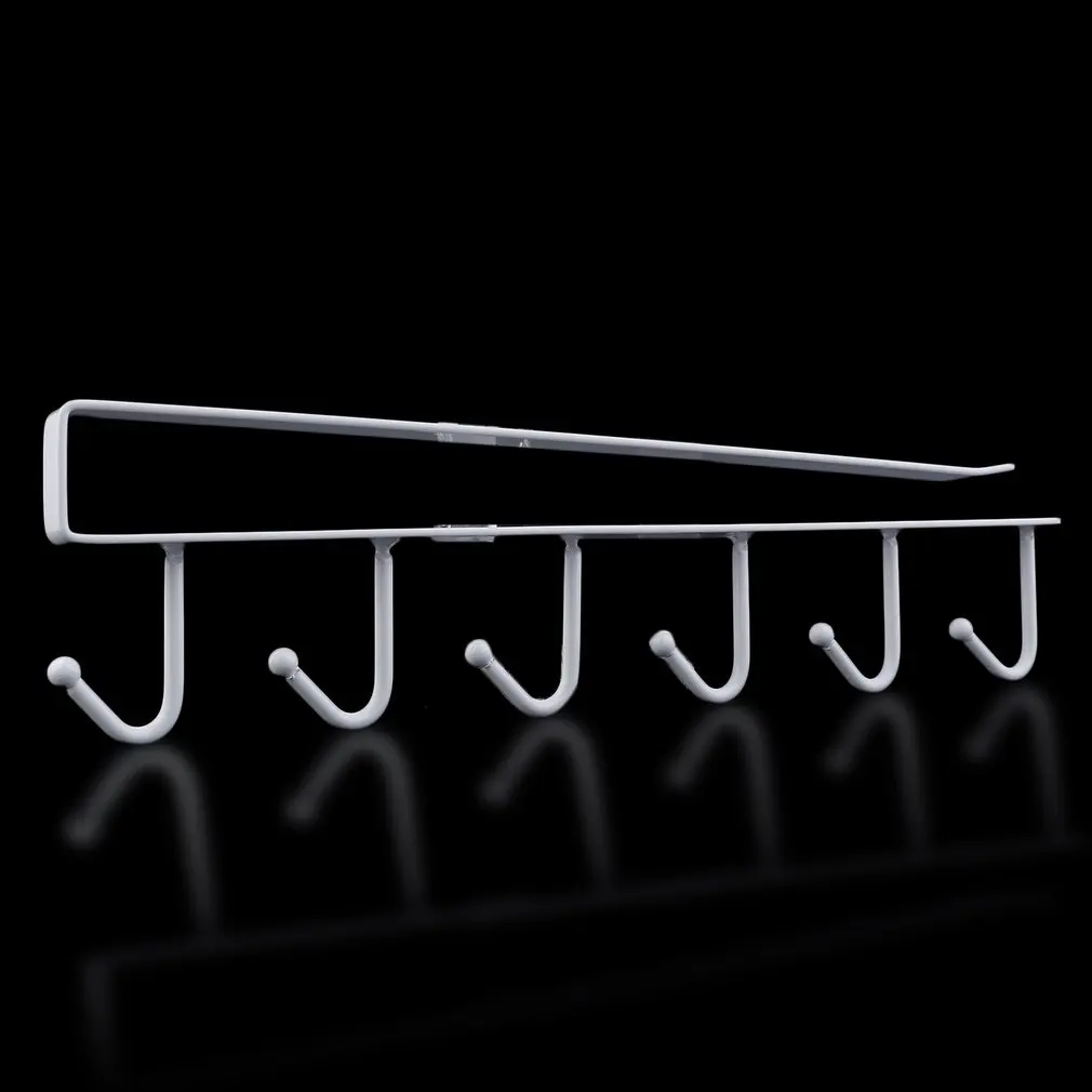 U образный дизайн 6 крючков стойка для ванной кухни органайзер бесшовное
