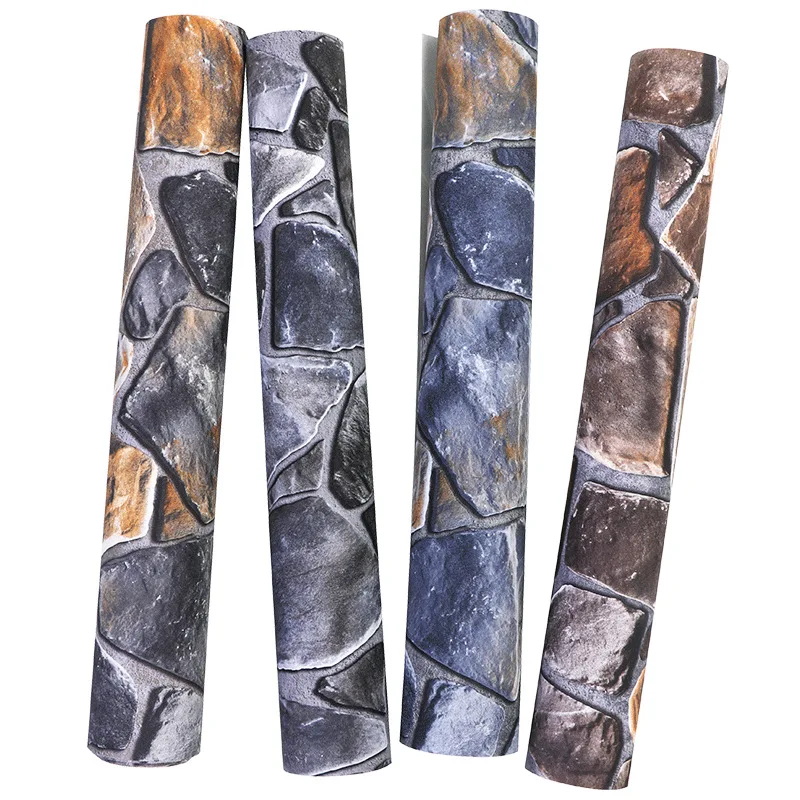 

3D 3D retro stone stone marble industrial wind wallpaper antique Restaurant Bar barber shop Hotel wallpaper