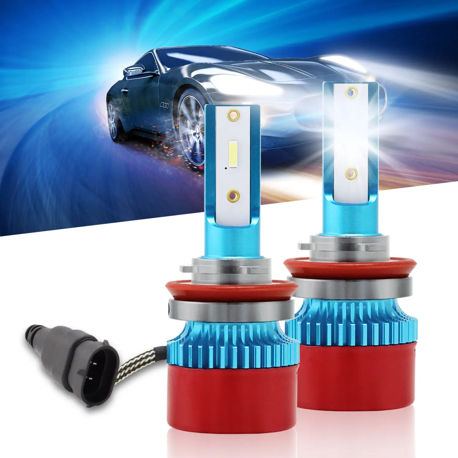 

Автомобильные фары CANbus 9004 9007 Hir2, 2 шт., 48 Вт 9005 лм, H4 H7 H1 светодиодный 9006 6000 H11 H13 K, автомобильные противотумансветильник ры, светодиодный льные ...