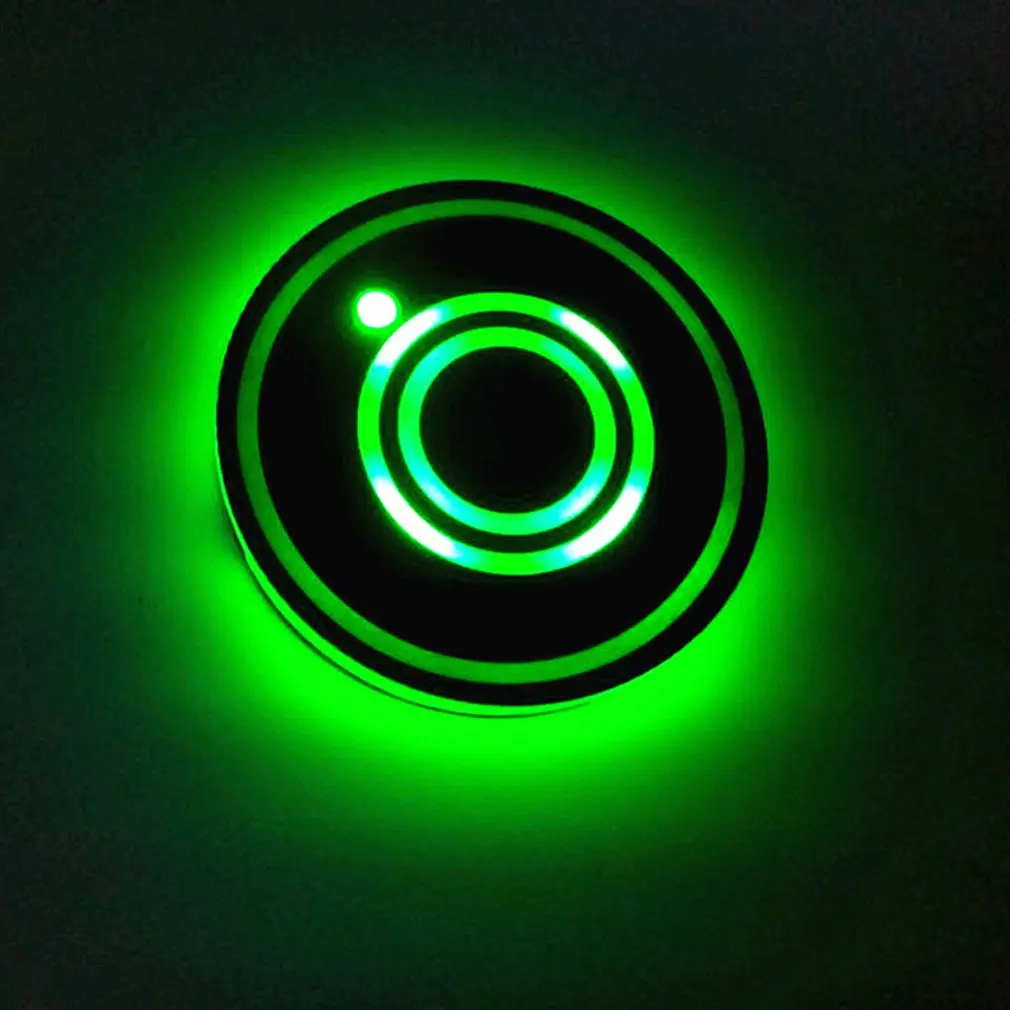 

1 PC Creative LED Car Cup Mat Anti-slip Cup Mat Interior Decoration Colorful Atmosphere Light USB Rechargeable LED Cup Coaster1