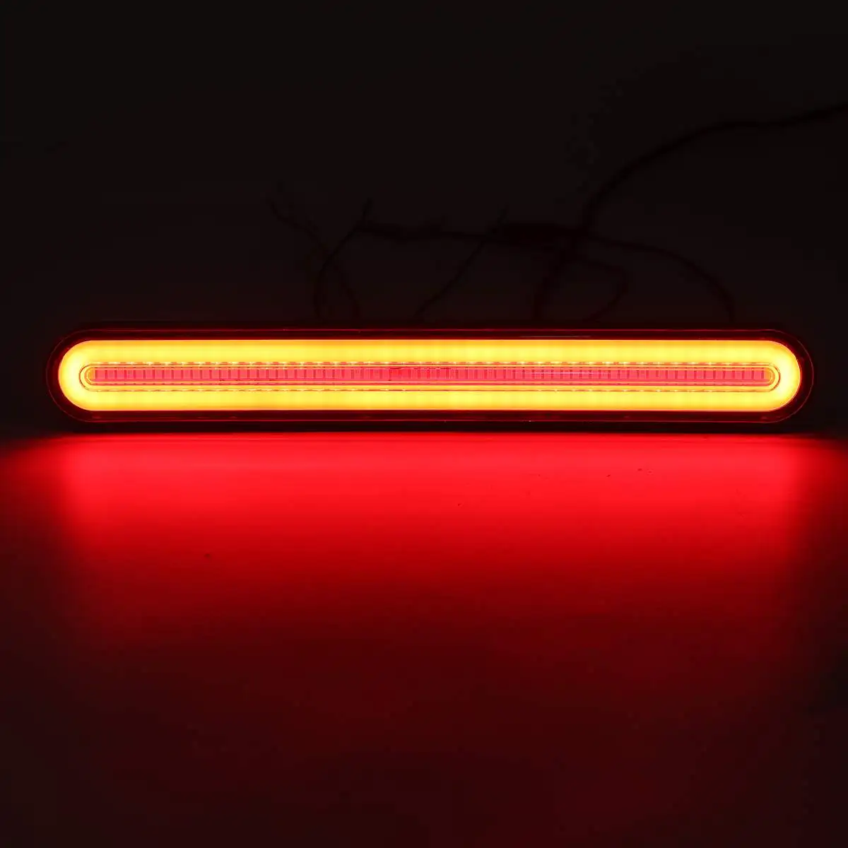 

4in1 Tail Light Bar for Truck Trailer Bus 24V Universal Neon Halo Ring Lamp Waterproof Brake Reverse Running Turn Signal Lights