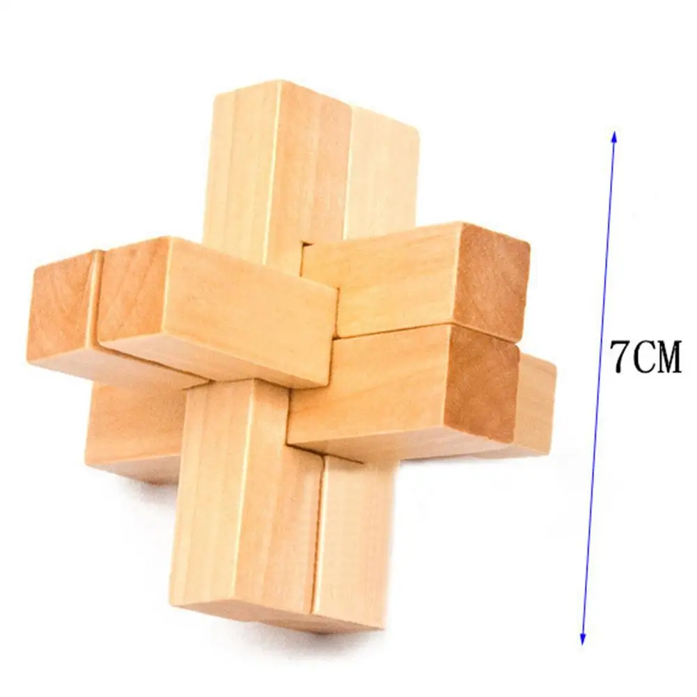 

Kongming Luban Lock Kids Wooden Chinese Traditional Puzzle Handmade Wooden Toy Adult Intellectual Brain Tease DIY Game Puzzle