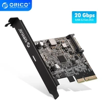 orico pci express expansion card type usb c pci express to usb 3 2 20gbps adapter for windows 810linux