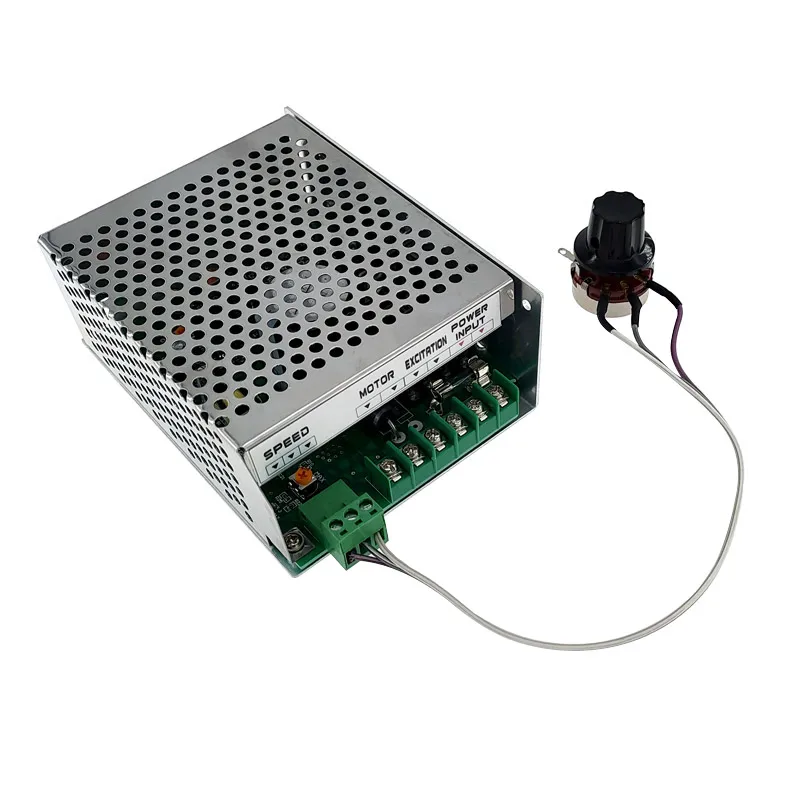 

0-110VDC WK611 Speed Regulator PWM for DC Motor Control Supply speed controller Suitable for spindle motor input 110V-220VAC 6A
