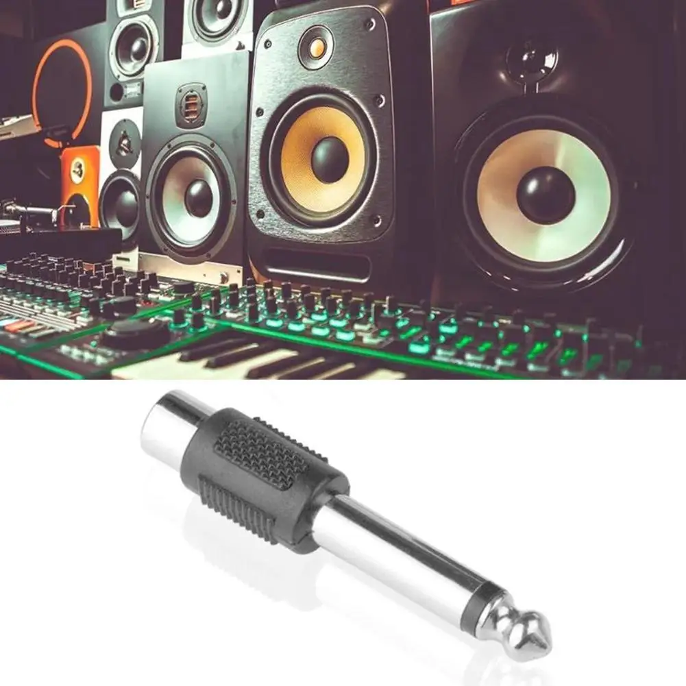 

10pcs 6.5mm To RCA Male To Female Jack Plug Audio Video Adapters Guita For Electric Audio Converters Instrument Wire Access S8Q8