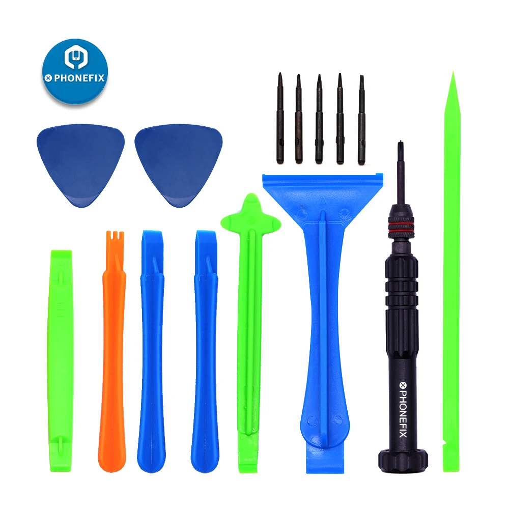 Screen Repair Kit with Magnetic Screwdriver Kit Soldering Mat Spudger Pry Opening Tools for iPhone Repair Electronics Tool Kit