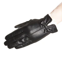 touch screen lady sheepskin gloves warm korean version winter women