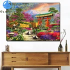 Алмазная вышивка с изображением цветов и сада, животное, панда, пейзаж, вышивка стразами, рукоделие, домашний декор