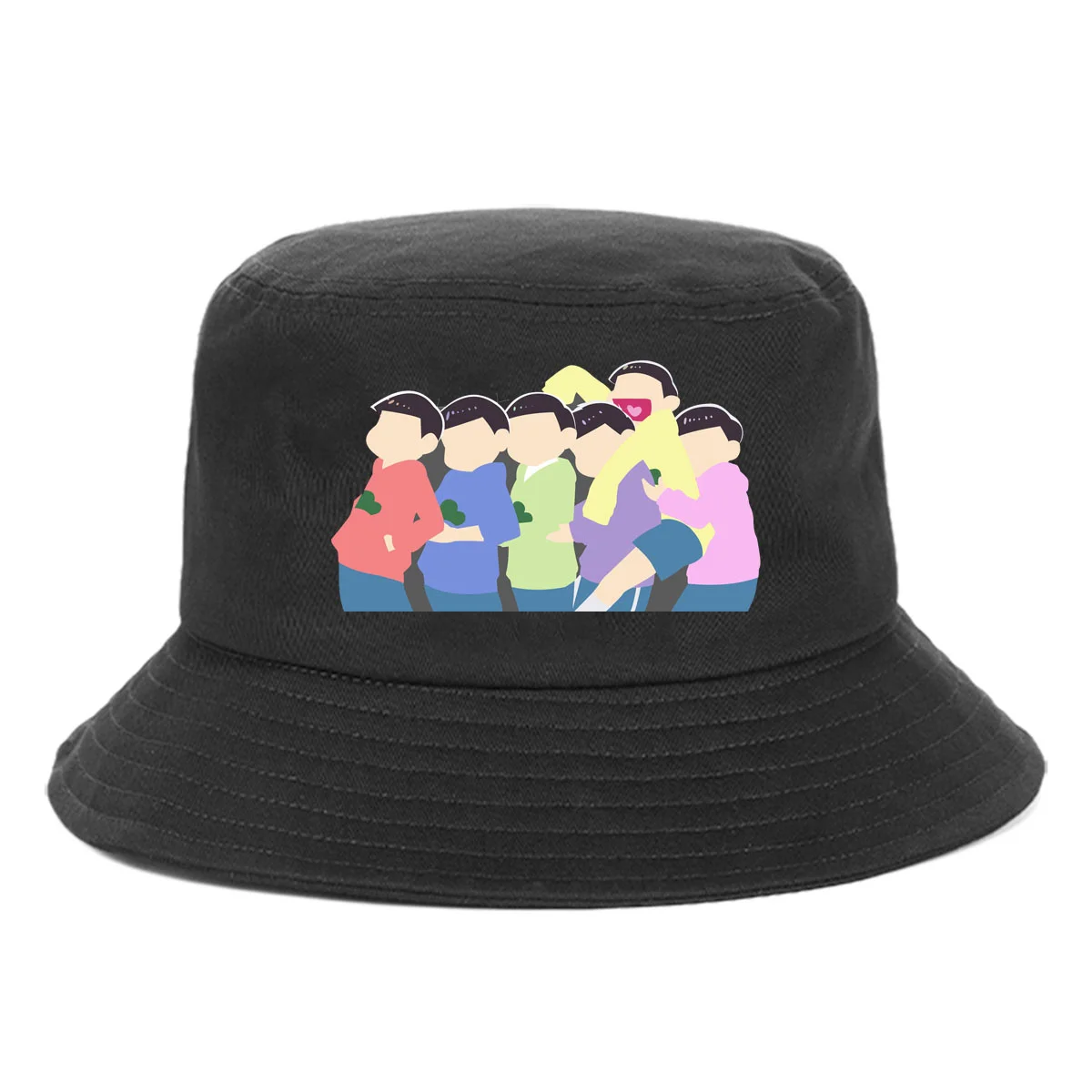 

Панама Osomatsu san для подростков, летняя пляжная шляпа от солнца в стиле хип-хоп, уличная одежда унисекс, искусственные шапки для рыбаков