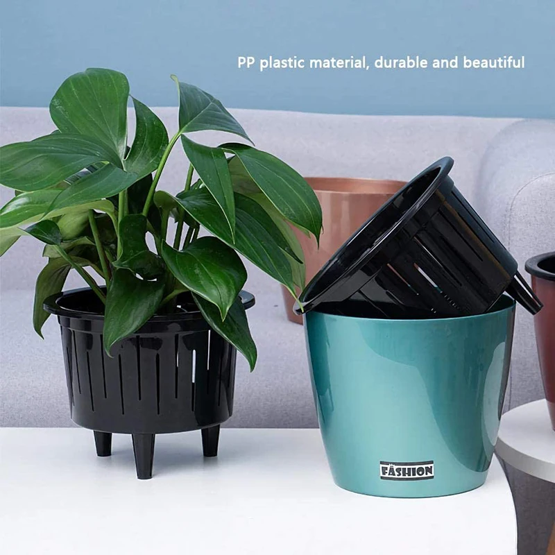 Цветочный горшок автоматический поглощающий воду пластиковый для растений