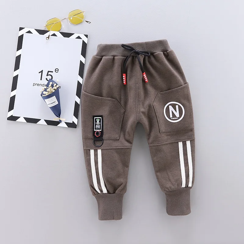 Теплые штаны для мальчиков новые зимние повседневные хлопковые плотные