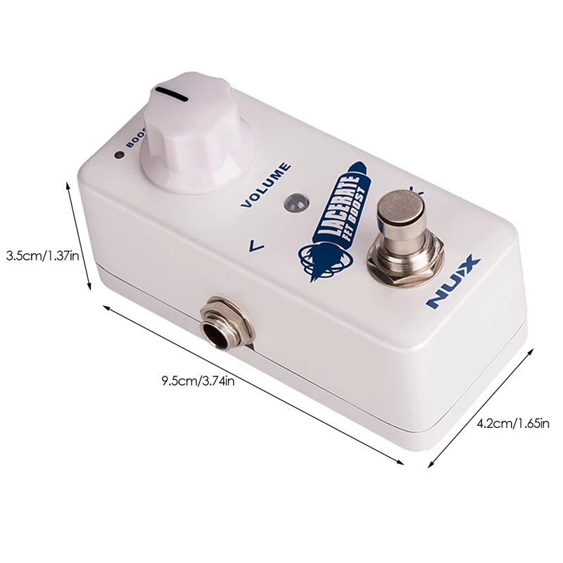 

NUX Lacerate Mini Booster Guitar Boost Pedal Dual FET Circuit Design Clean & Crank Boost True Bypass or Buffer Bypass