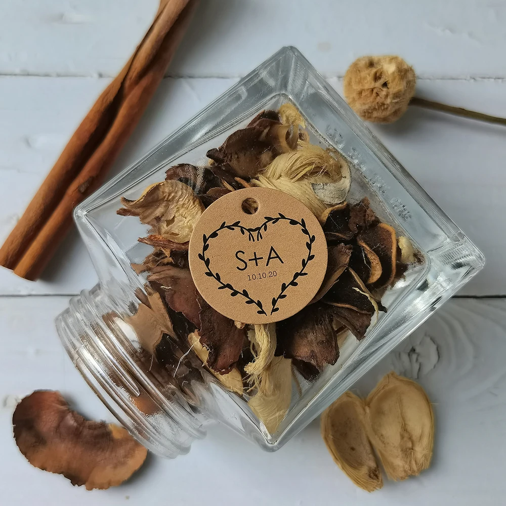 

Y39-100 Pcs 35mm Diameter Favor Labels Customize Your Wedding And Date Wedding Heart Home Decoration Sleutellabel