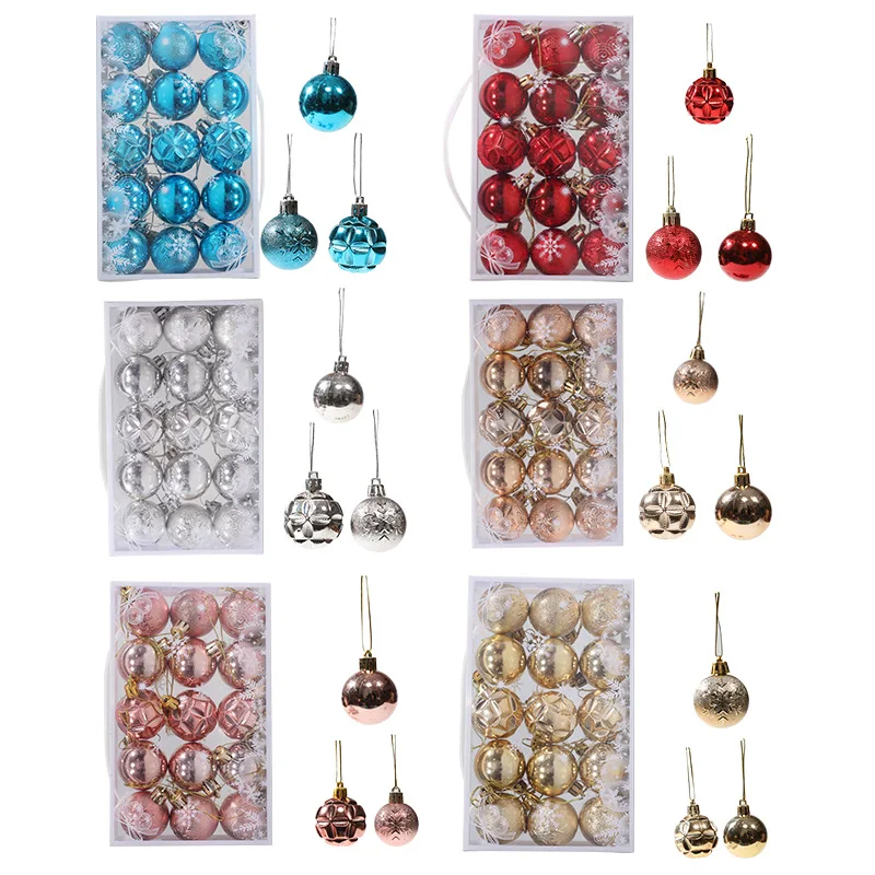 

Высококачественный Рождественский шар, Рождественская елка, подвеска, Рождественский Декор для дома, новый год 2022, 15 шт., 4 см