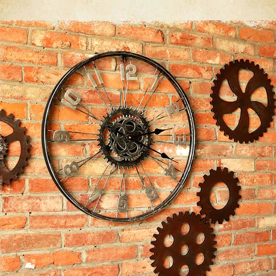 Большие настенные 3d-часы в современном стиле винтажные часы скандинавском для