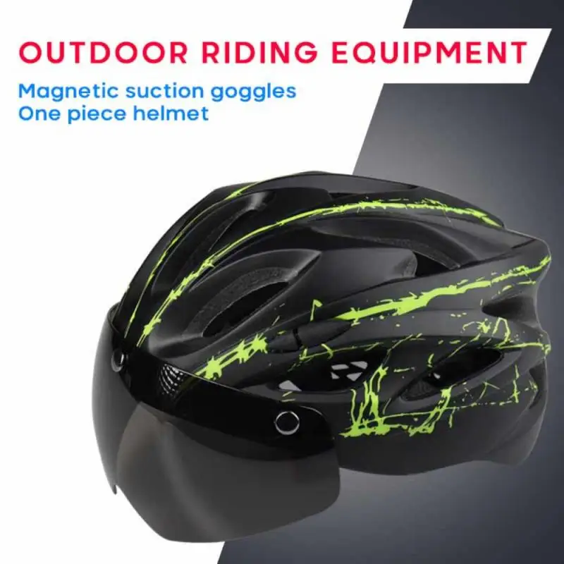 

New Ultra-light Goggle Road Bicycle Helmet Racing Cycling Bike Equipment Sports Safety Bike Helmet Cycling Helmet Unisex Hot