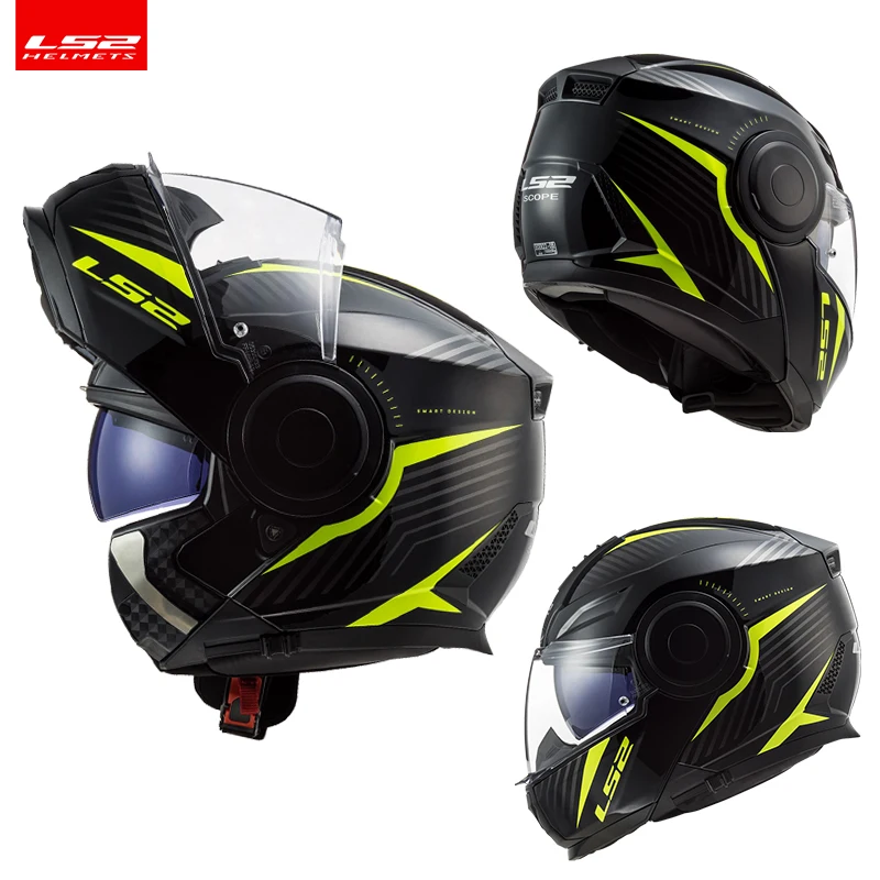 

LS2 Capacete шлемы LS2 FF902 SCOPE Flip Up модульный мотоциклетный шлем для мужчин и женщин Casco с двумя объективами Casque Moto