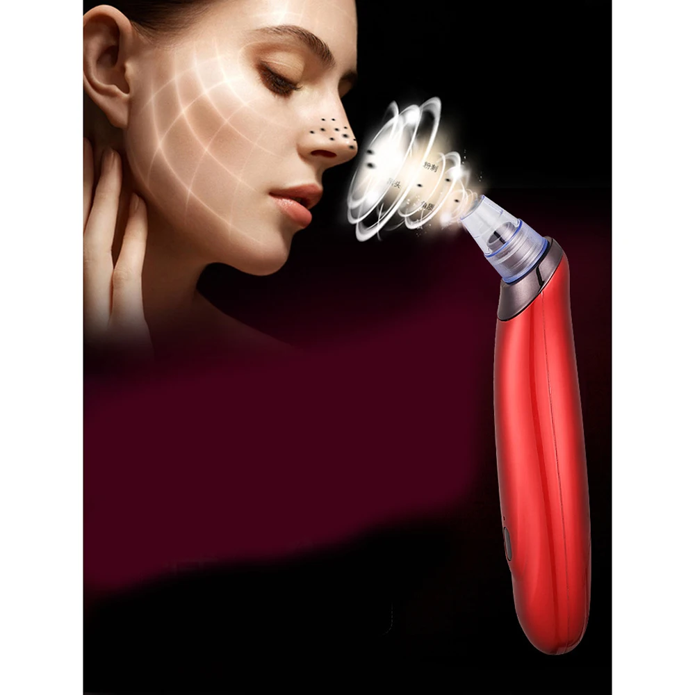 Blackhead Remover Pore Cleansing 3D Suck Acne Grease Improve Horny Cupping Massage Vacuum Cleaner Black Dot Pimple Tool | Красота и