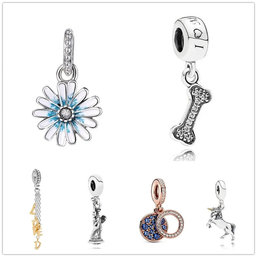 

Authentic 925 Sterling Silver Vintage Statue Of Liberty Pendant Charm Beads Fit Pandora Bracelet & Necklace Jewelry