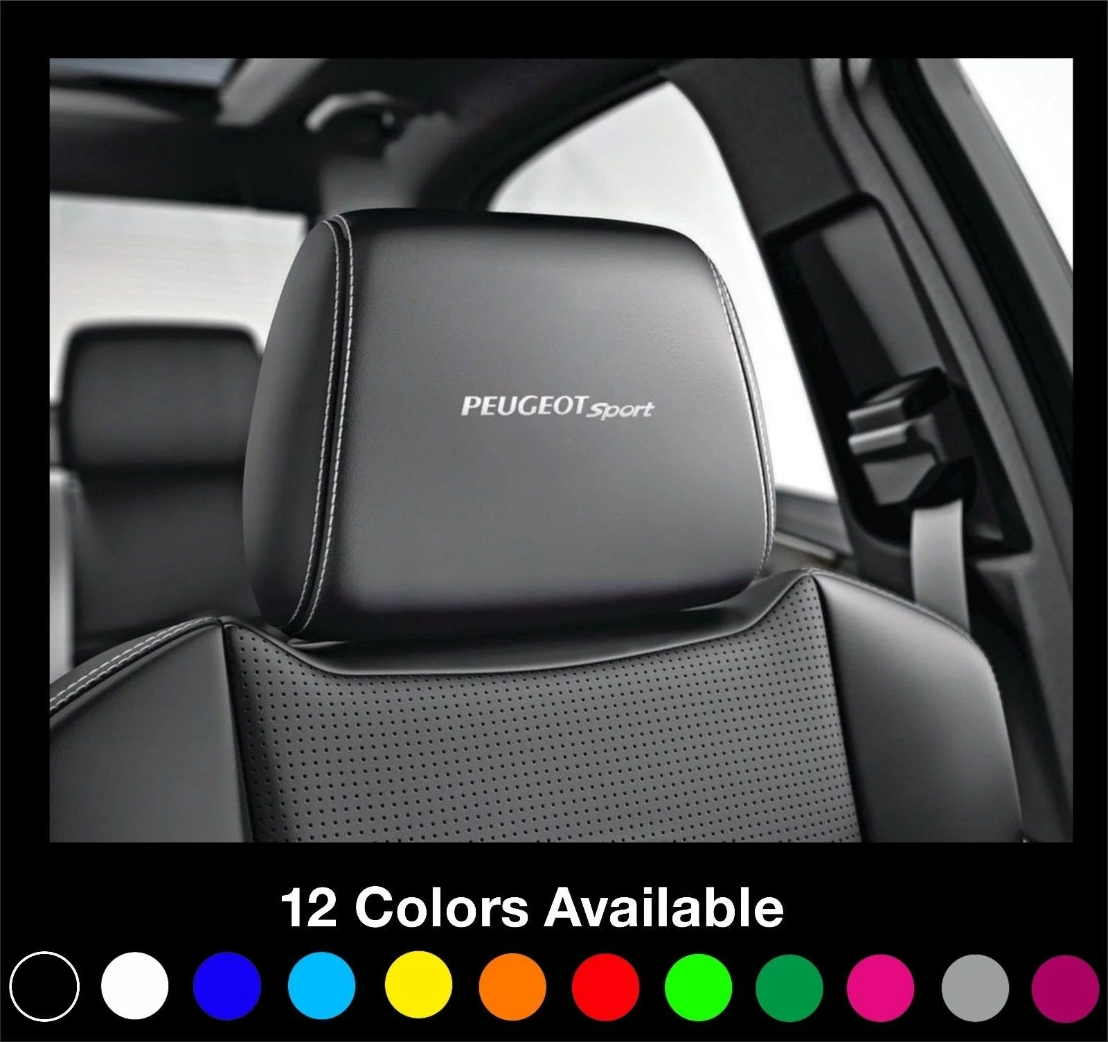 

Наклейки на подголовник с логотипом 6x SPORT Rcz Gti 208 308 408