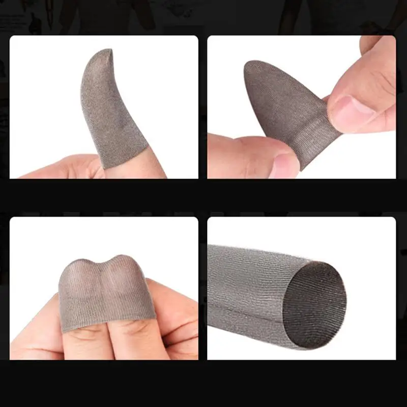 

20/10Pcs Finger Sleeve Screen Touch Breathable Game Finger Cover Elastic Anti-slip Finger Cot Anti-Sweat Thumb Fingers Protector