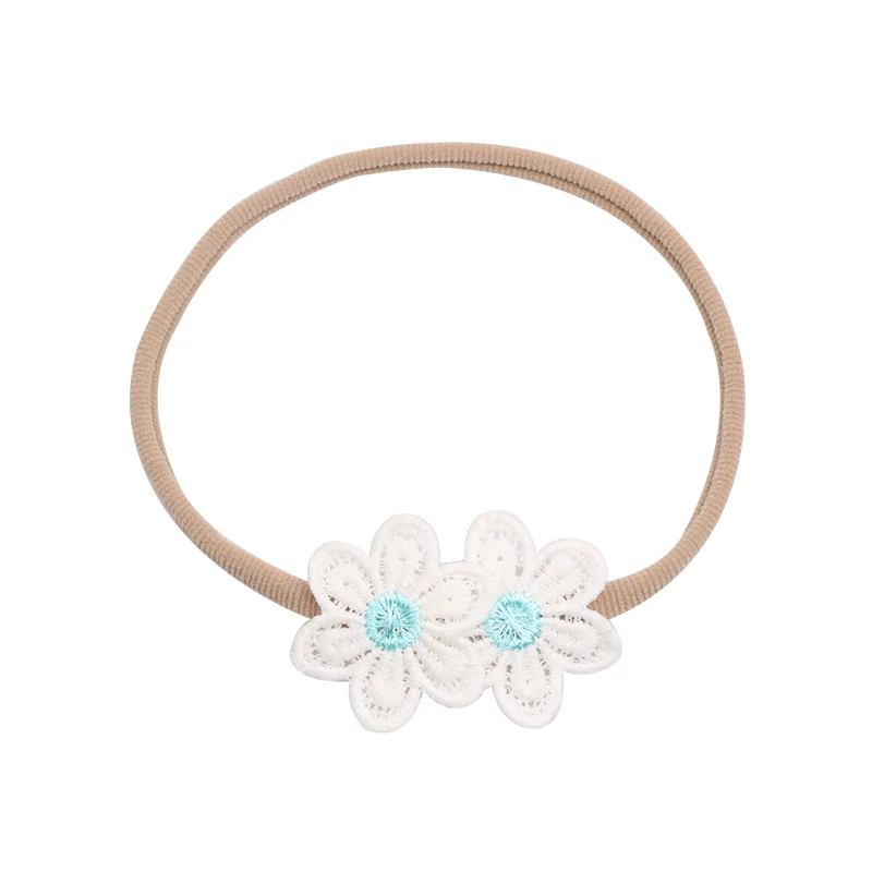 Тюрбан для маленьких девочек Изысканная повязка на голову с цветами фиолетовые