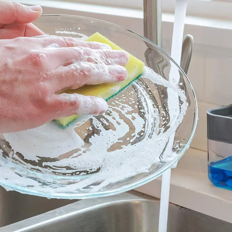 Автоматический диспенсер для мыла с чистящей губкой сетка хранения Кухня