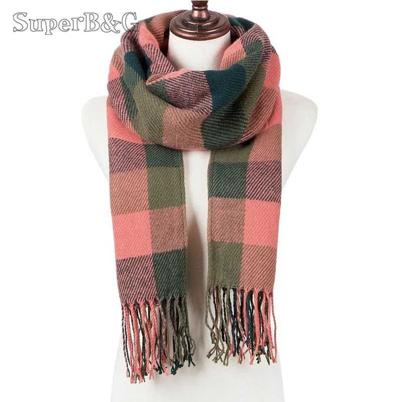 2019 Модный зимний шарф для женщин вязаный длинный с кисточками хлопковая шаль