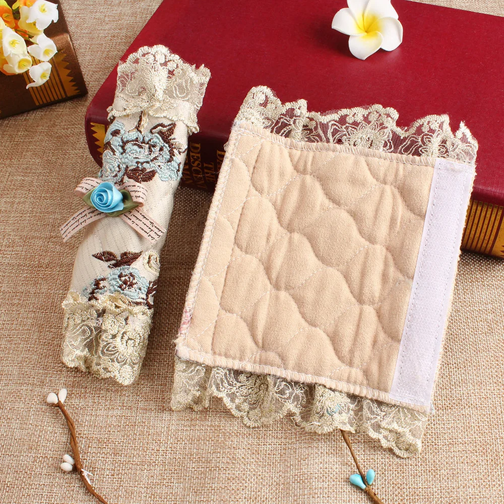 1 пара вышитых кружевных ручек для холодильника крышки дверных дверные ручки