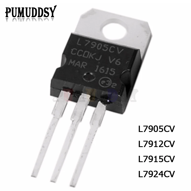 ТРАНЗИСТОР L7905 L7912 L7915 L7924 TO 220 TO220 L7905CV L7912CV L7915CV L7924CV 10 шт.|Интегральные схемы| |