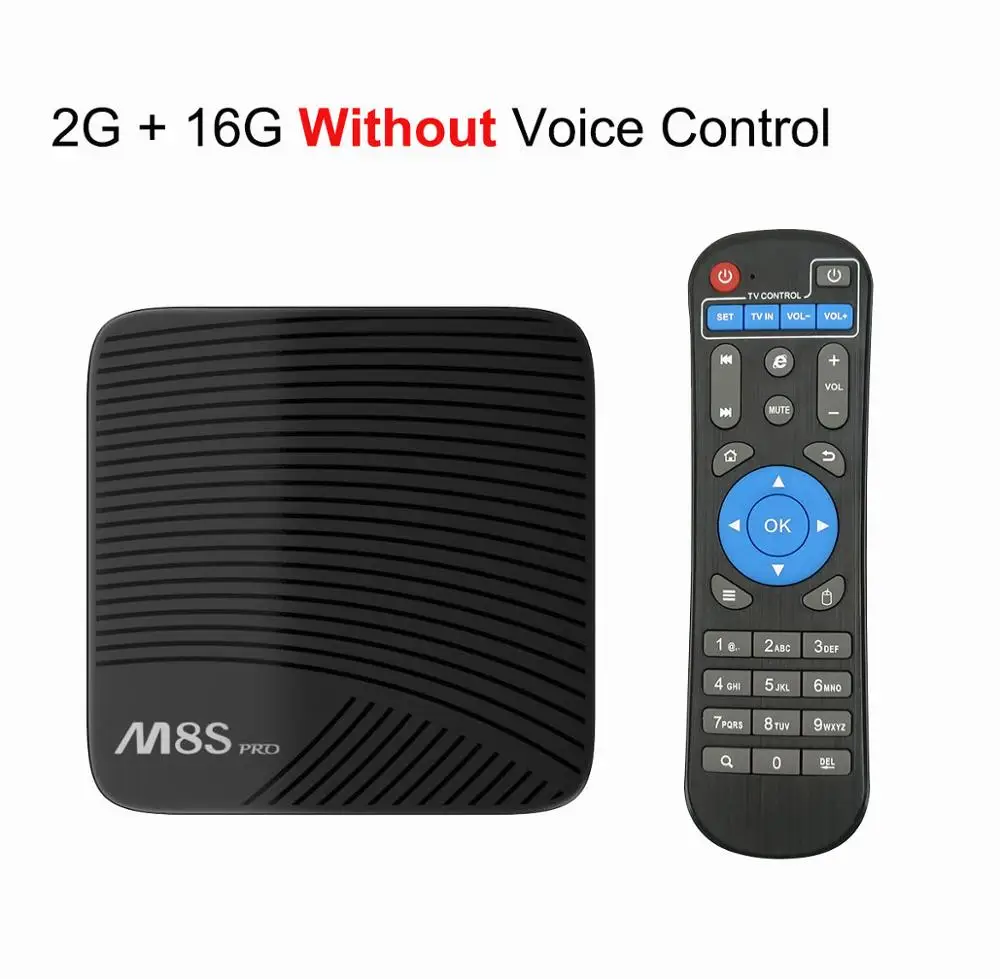 2G 16G Without Voice MECOOL Android 7,1 tv Box M8S PRO Amlogic S912 Восьмиядерный 2 Гб DDR4 16 Гб rom 2,4G/5G WiFi видео деление 4K сетевая tv-приставка - Цвет: 2G 16G Without Voice
