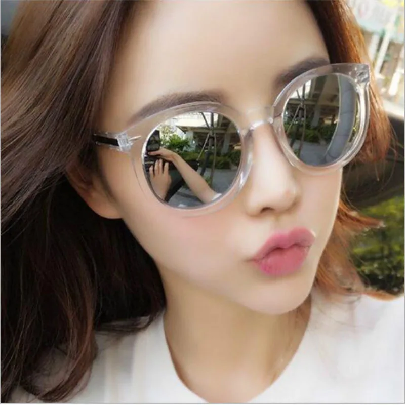 

New Round Frame Sunglasses Women Retro Brand Designer Brown Black Oversized Lady Sun Glasses Female Fashion Outdoor Driving