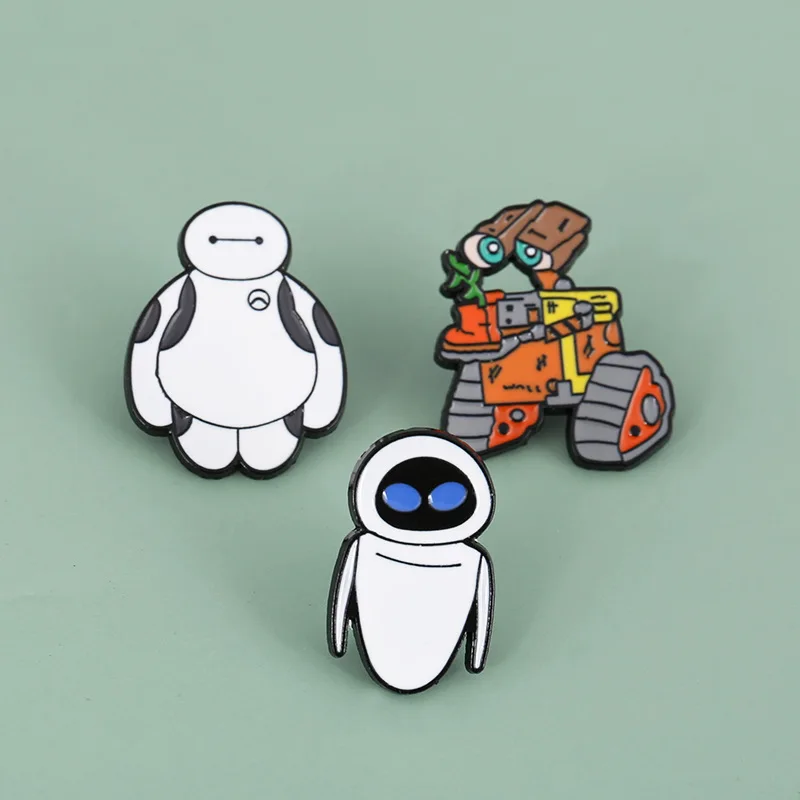 Креативный новый продукт большая белая брошь из мультфильма модная с мультяшным