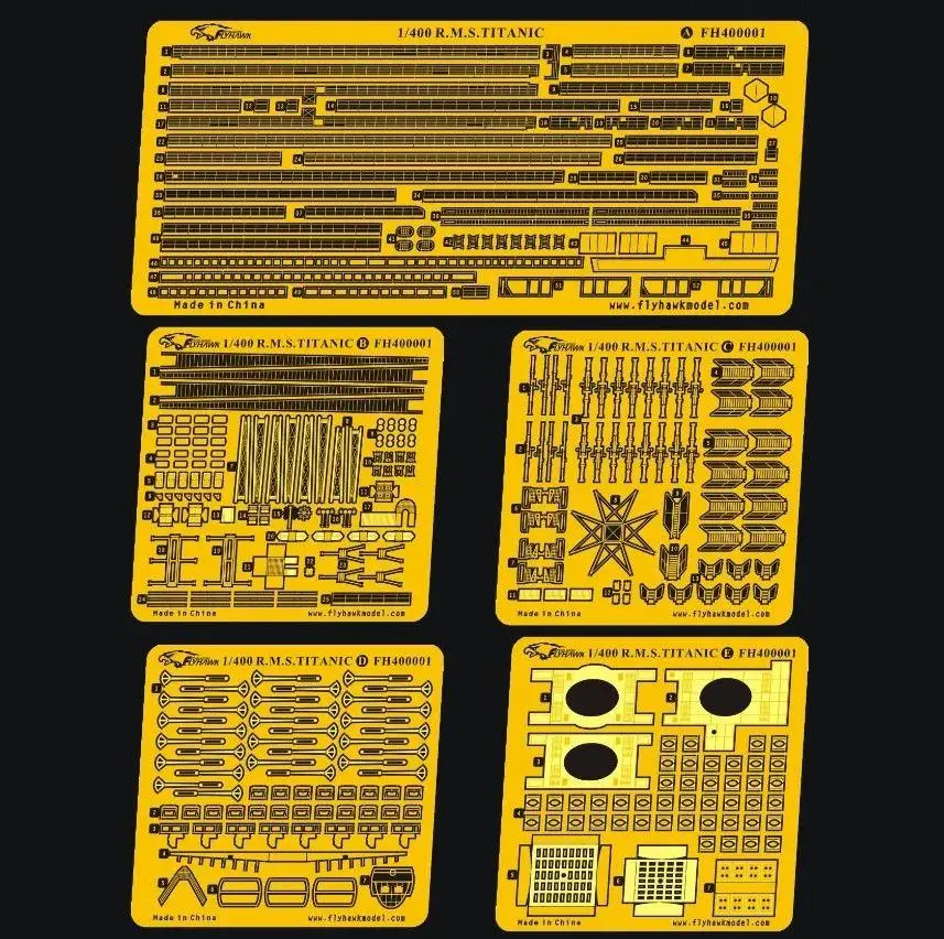 Flyhawk 400001 1/400 R.M.S. Титановые обновленные детали для Академии высшего качества |