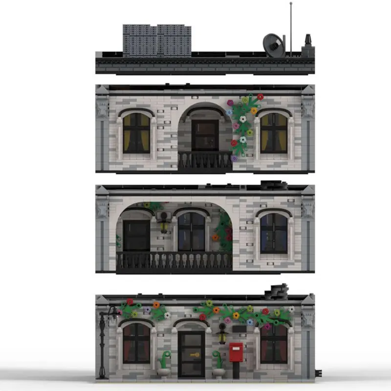 

5364 PCS MOC Toys City Street Scene Sweet Home House Building Blocks Modular Construction Block Model
