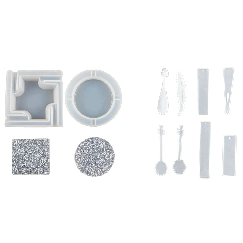 

2 Set Ashtray Resin Molds With DIY Bookmark Rectangle Resin Casting Mold