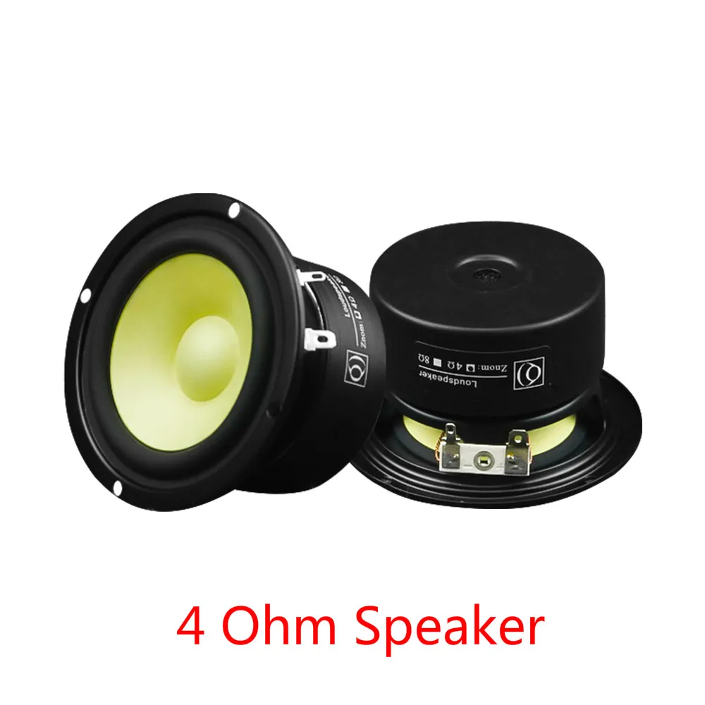 Round 4 Ohm Speaker AIYIMA 2 шт. 3 дюйма Звук Музыка полный диапазон динамик драйвер 4 8 Ом 15 Вт громкие колонки DIY домашний усилитель динамик звуковая система - Цвет: Round 4 Ohm Speaker