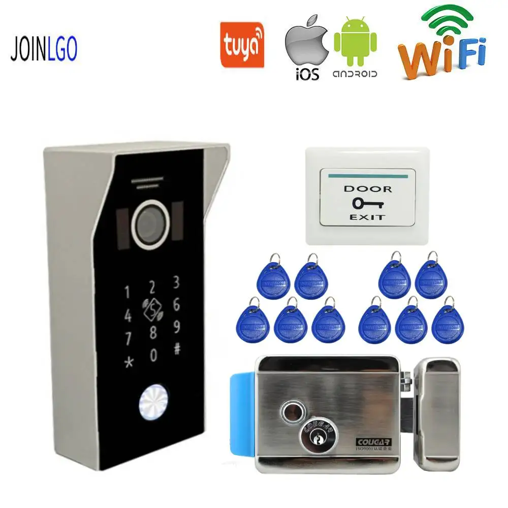 

Дверной видеодомофон, 960P, AHD, RFID, Wi-Fi