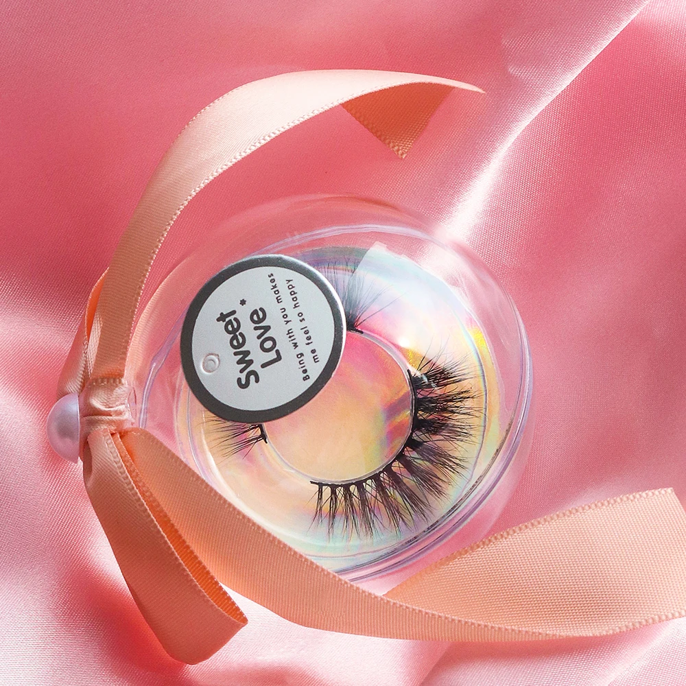 Оптовая продажа упаковка для ресниц цветная лента прозрачные ресницы коробки