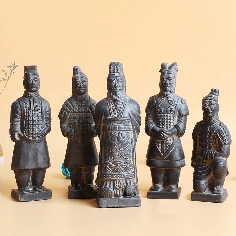 Глины Изделия из смолы Qin Терракотовая украшения Китай Античная Скульптура