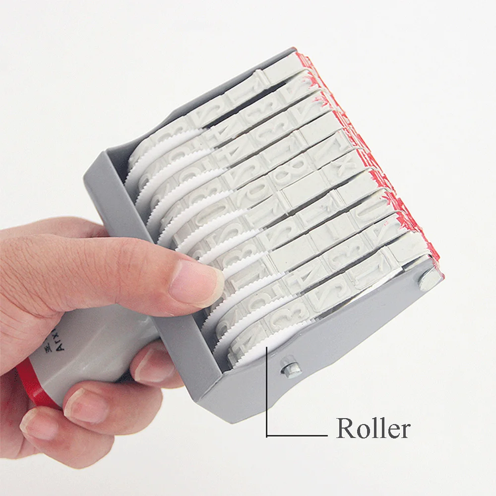 Цифровой печатный ролик с цифрами печать даты регулируемый штамп для