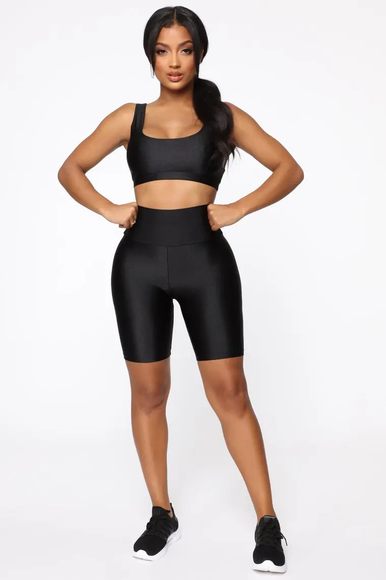 

Women's Wet Look Elastic High Waist Sports Short Workout Running Fitness Leggings Female Stretch Yoga Shorts Gym Yoga Leggings