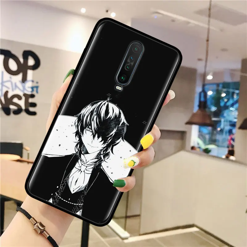 Silicone Case For Xiaomi Redmi Note 9 9S 8 8T 9 Pro 7 Redmi 9 9A 9C 8 8A 7 7A 6 6A Cover Fundas Bungou Stray Dogs Dazai Osamu
