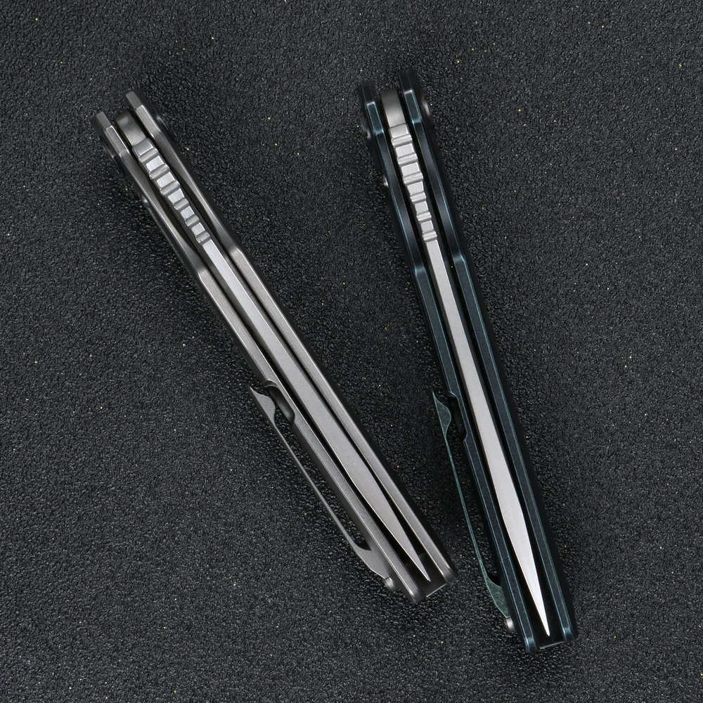 CH M390 Blade CH3507 Flipper folding knife ball bearing washer Titanium handle outdoor camping pocket for gift collection | Инструменты