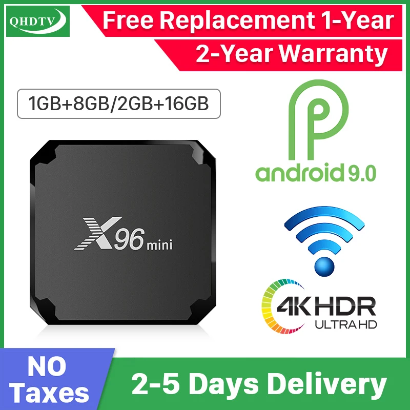 ТВ приставка X96 Mini с арабским IP испанское телевидение 1 год Android QHD голландское