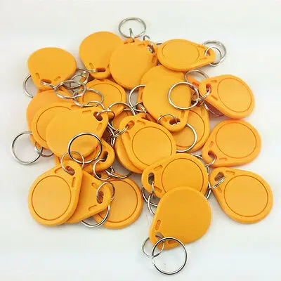 

13.56MHz 14443A MF1 S50 Small Smart IC Key Ring Tag Keyfob Token(50PCS )
